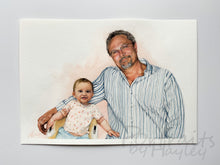Load image into Gallery viewer, Custom Hand-painted Watercolour Portrait - Composite Portrait