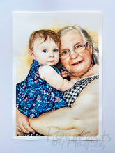 Load image into Gallery viewer, Custom Hand-painted Watercolour Portrait - Two Subjects
