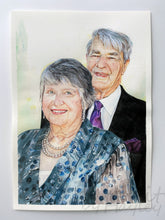 Load image into Gallery viewer, Custom Hand-painted Watercolour Portrait - Two Subjects
