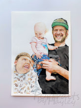 Load image into Gallery viewer, Custom Hand-painted Watercolour Portrait - Composite Portrait
